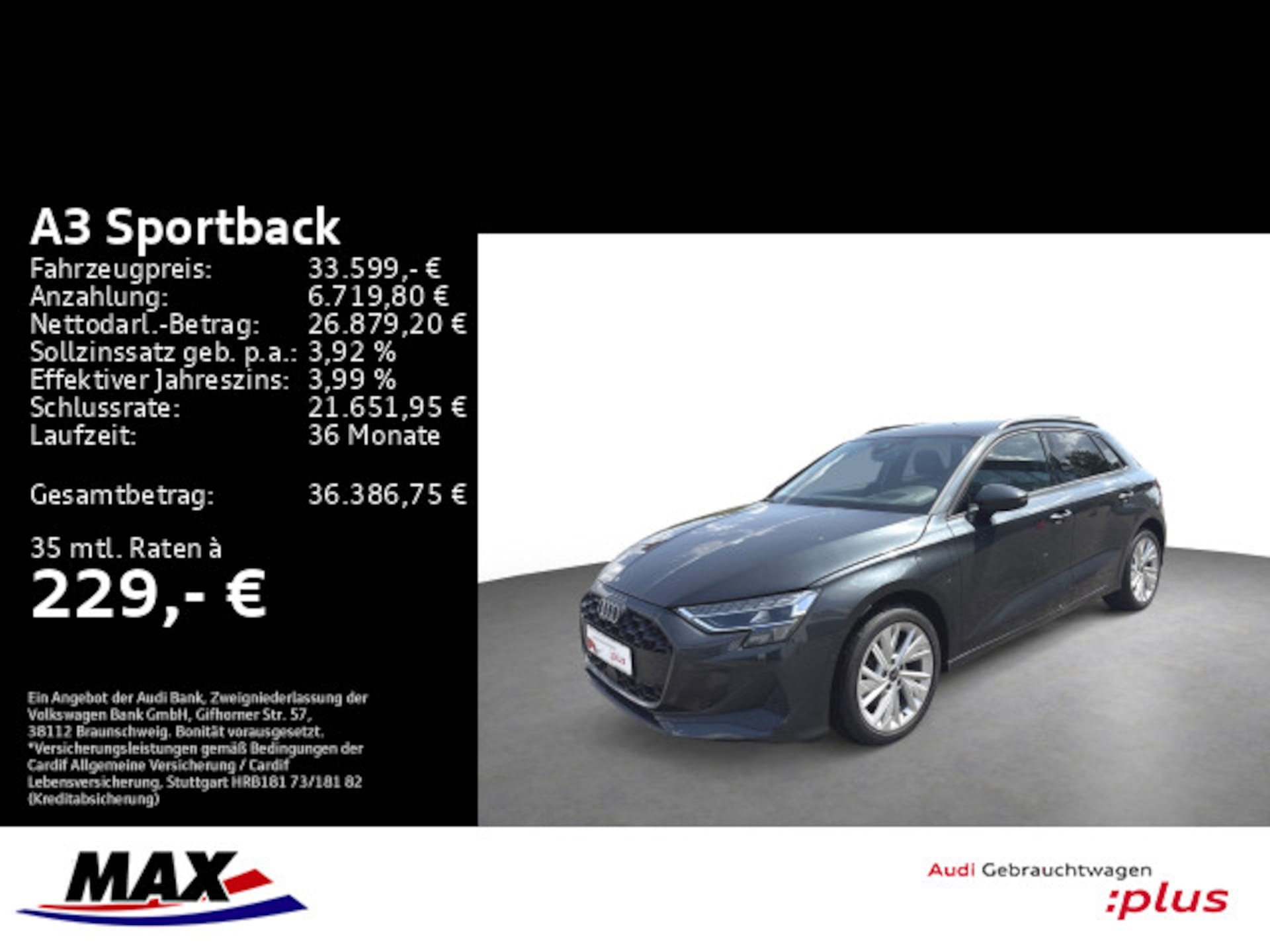 Audi A3 Sportback TFSI e