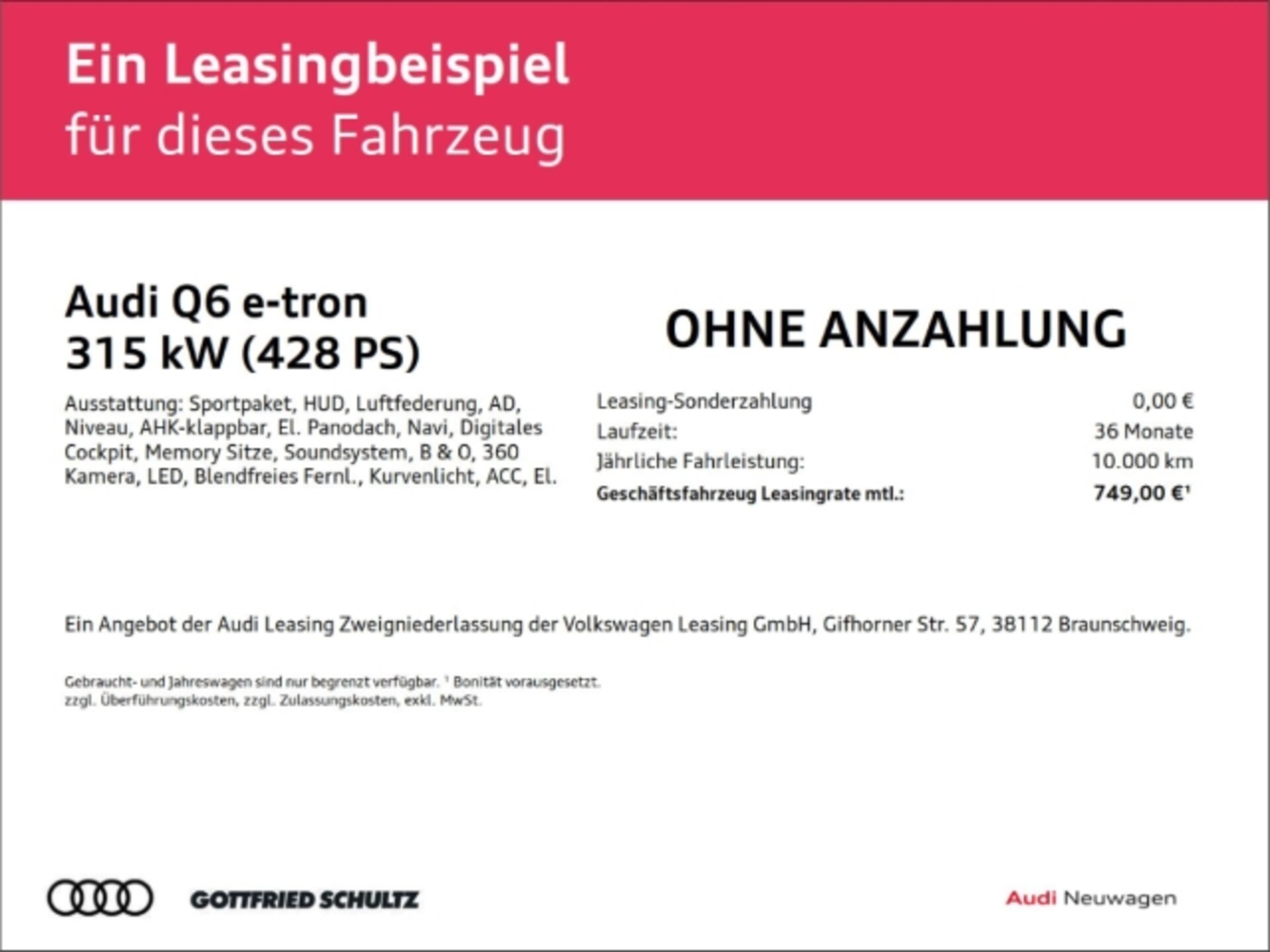 Audi Q6 SUV e-tron