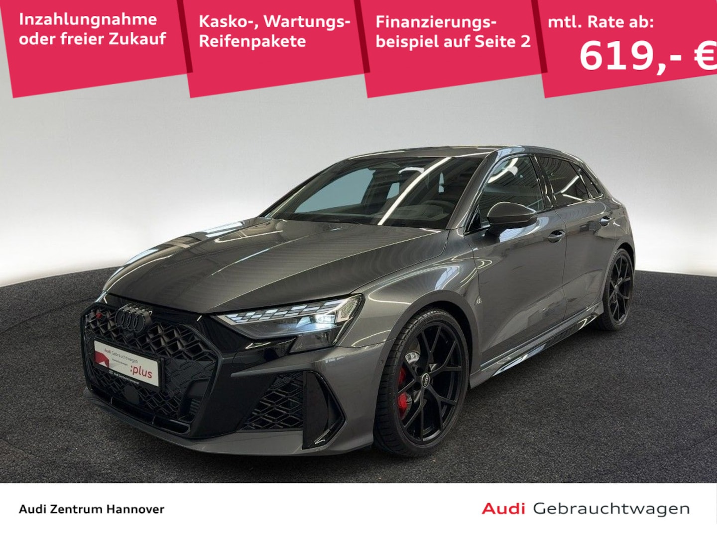 Bild über Audi RS 3 Sportback TFSI quattro 294 kW S tronic - für weitere Informationen kontaktieren Sie den Audi Partner