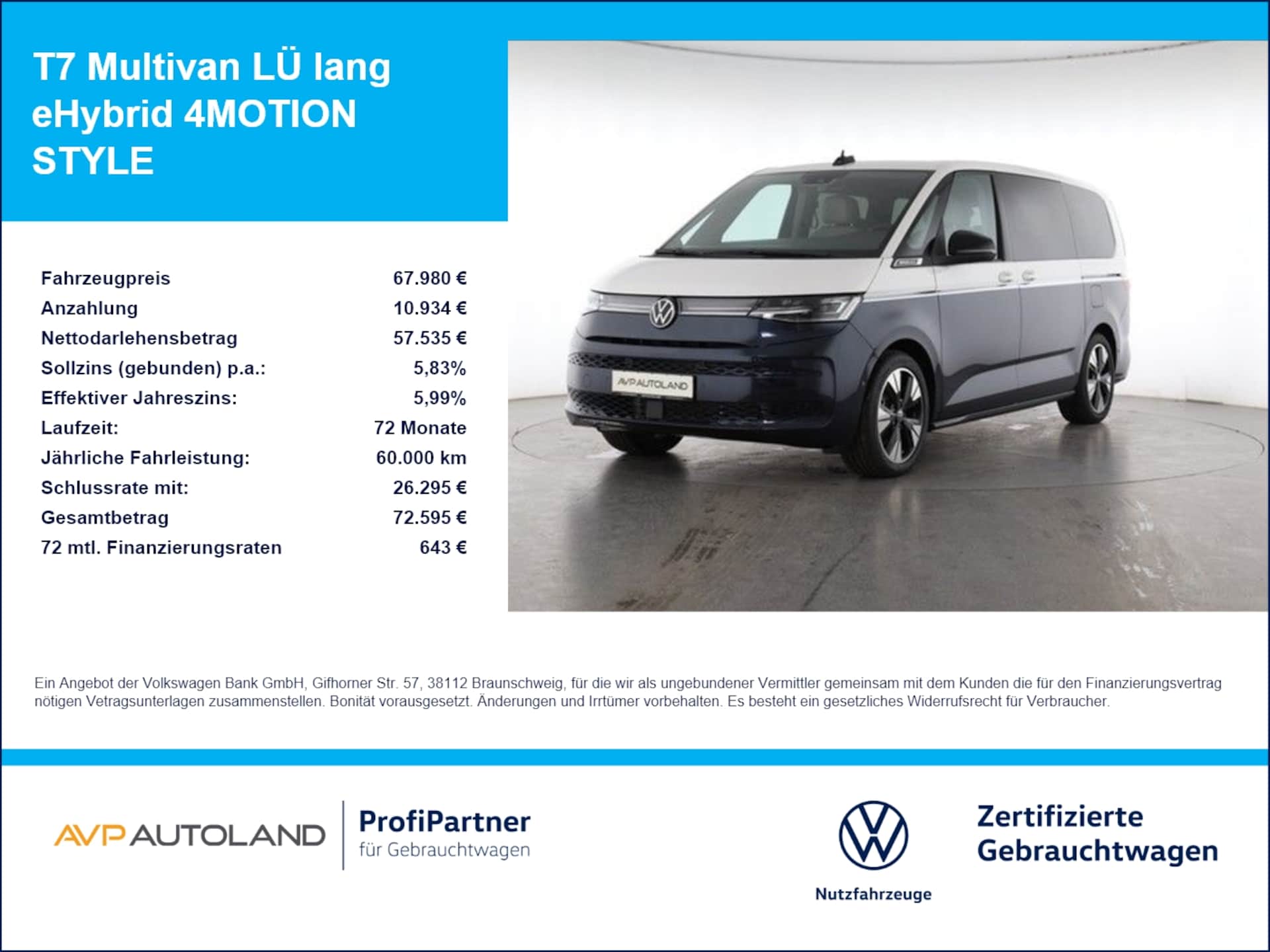 Volkswagen Multivan Langversion Style
