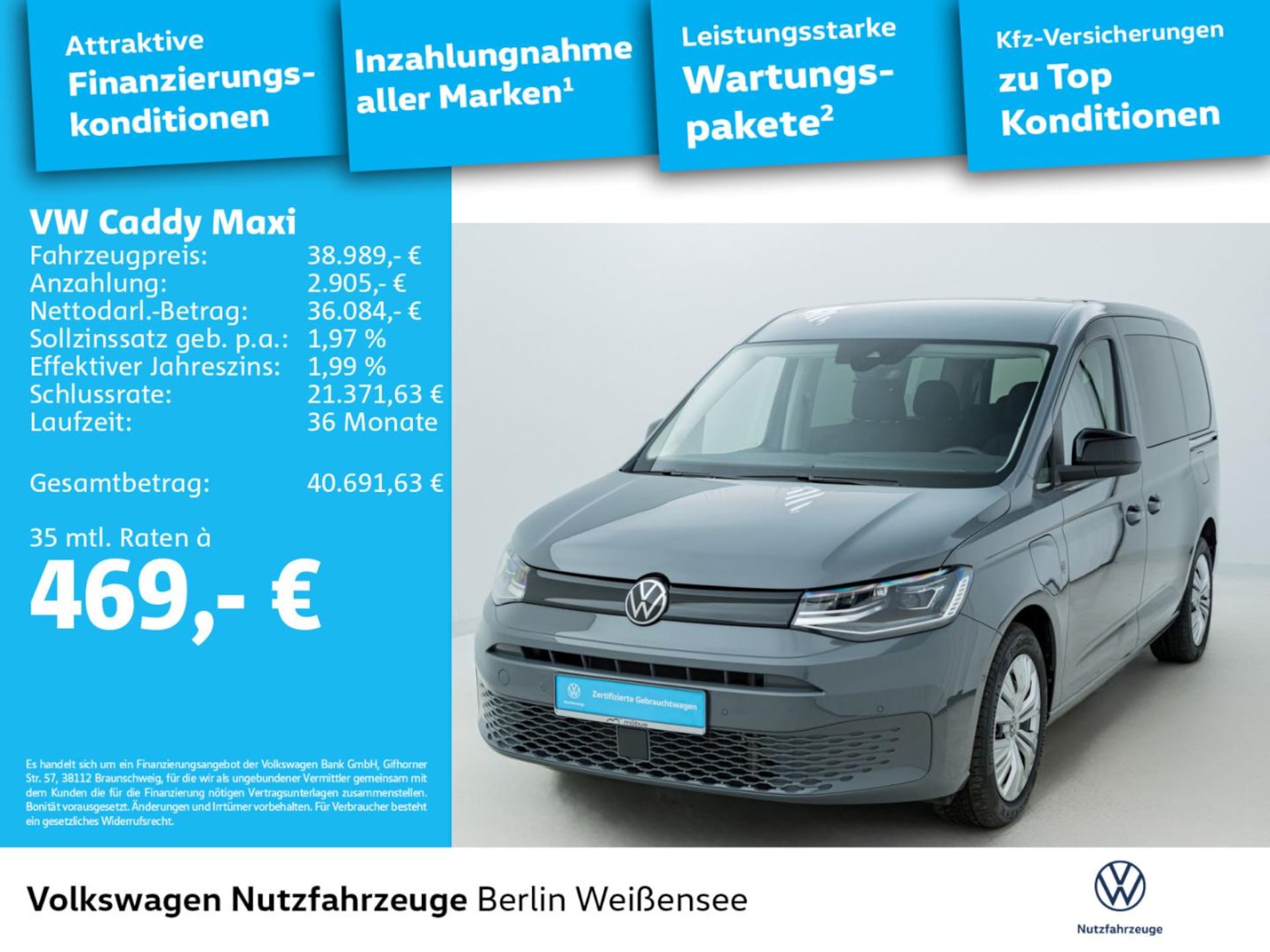 Volkswagen Caddy Maxi Basis-Modell