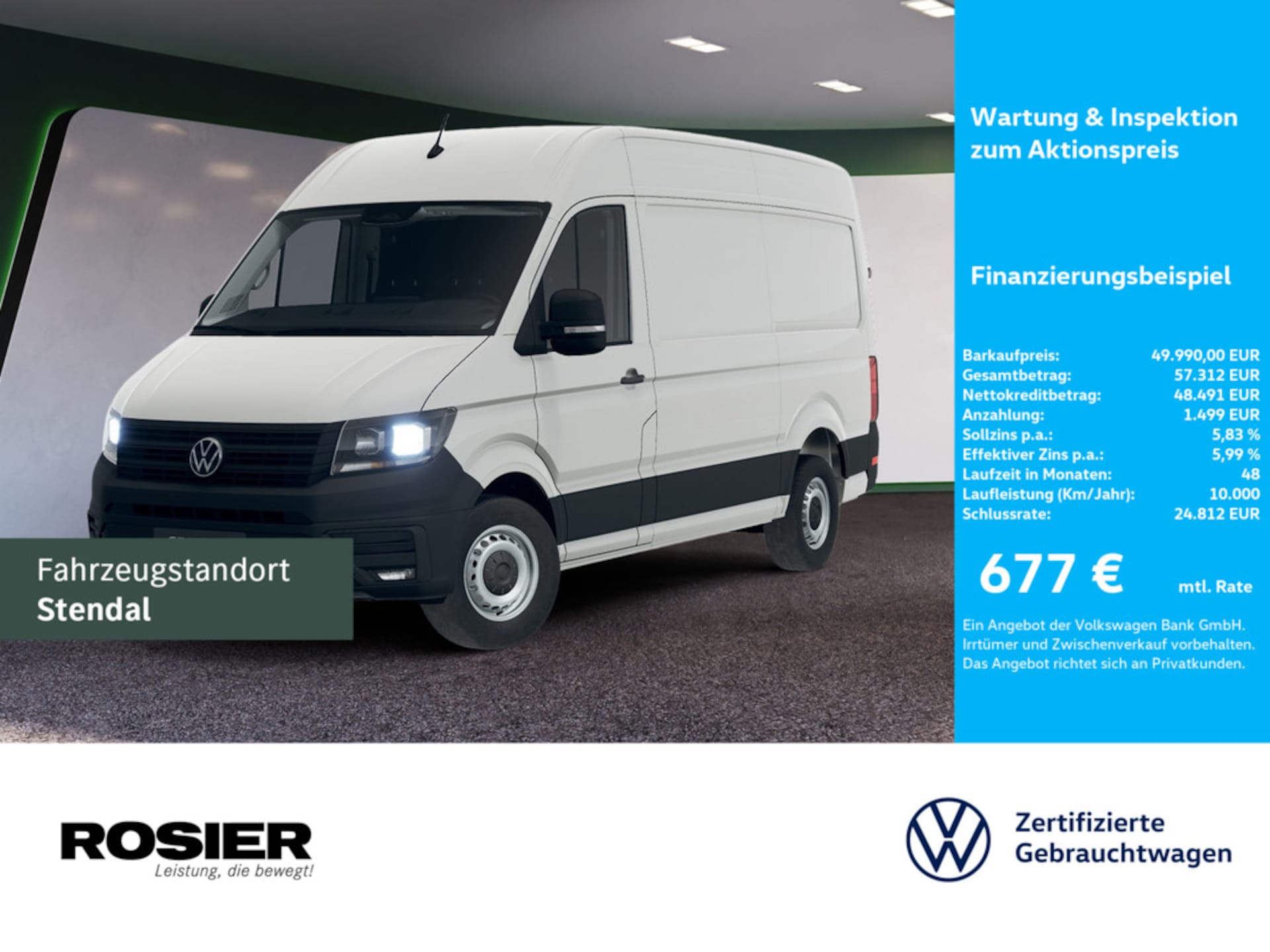Volkswagen Crafter Kasten mittlerer Radstand