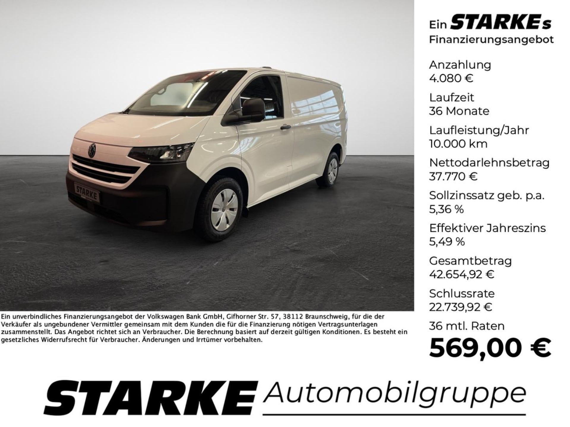 Volkswagen Transporter Kasten kurzer Radstand