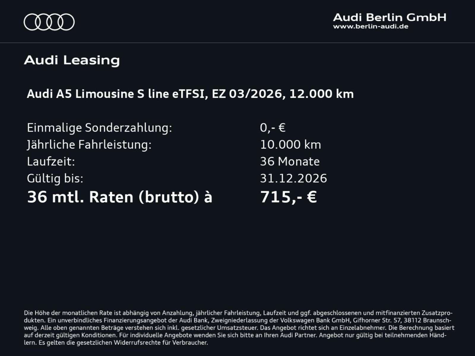 Audi A5 Limousine – Bild 4
