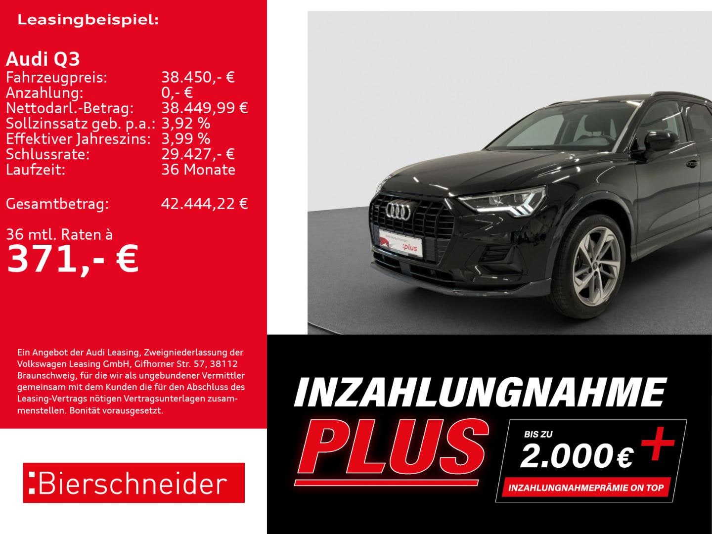 Bild über Audi Q3 TFSI quattro 140 kW S tronic - für weitere Informationen kontaktieren Sie den Audi Partner