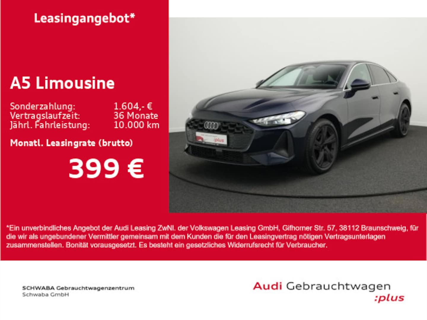 Bild über Audi A5 Limousine TFSI S tronic - für weitere Informationen kontaktieren Sie den Audi Partner