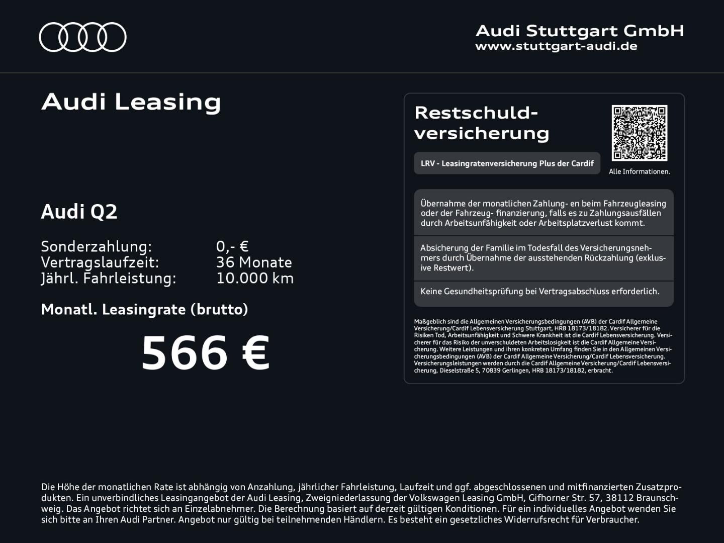 Bild über Audi Q2 advanced 35 TFSI S tronic - für weitere Informationen kontaktieren Sie den Audi Partner
