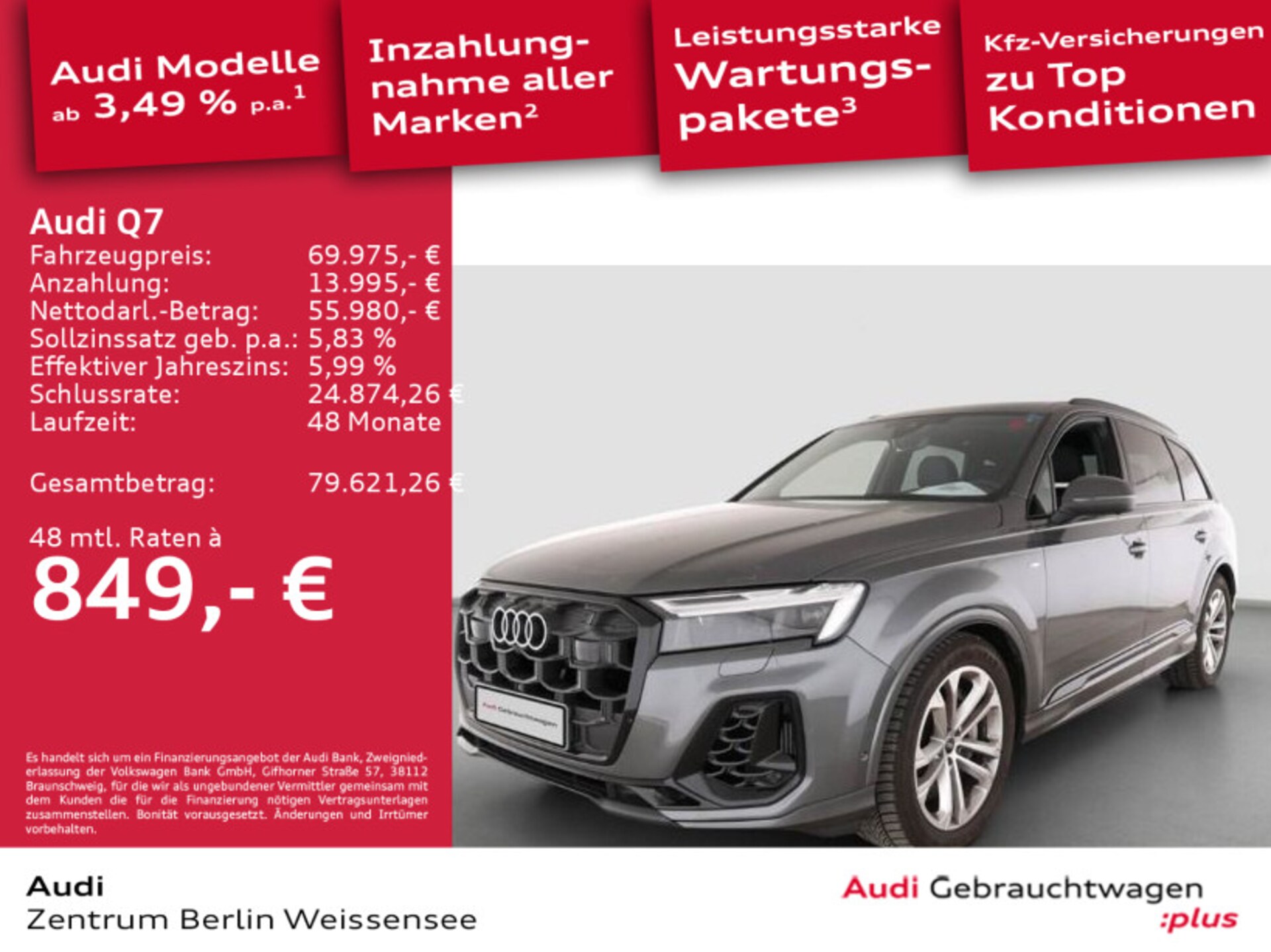 Audi Q7 SUV TFSI e S line