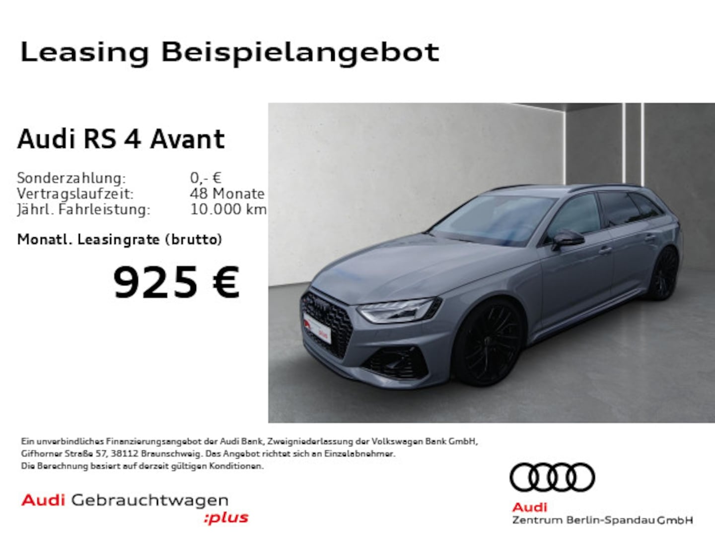 Bild über Audi RS 4 Avant TFSI quattro tiptronic - für weitere Informationen kontaktieren Sie den Audi Partner