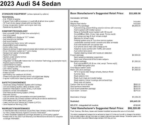 2023 Audi S4 Sedan