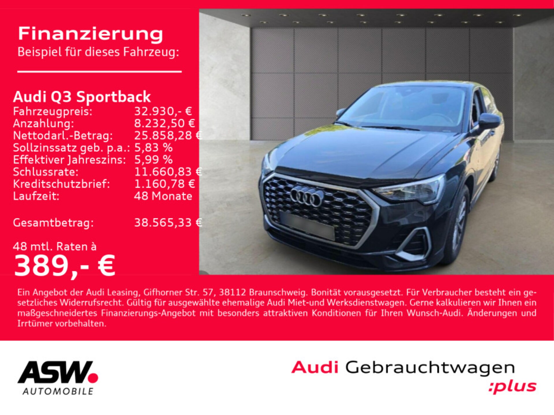 Audi Q3 Sportback S line