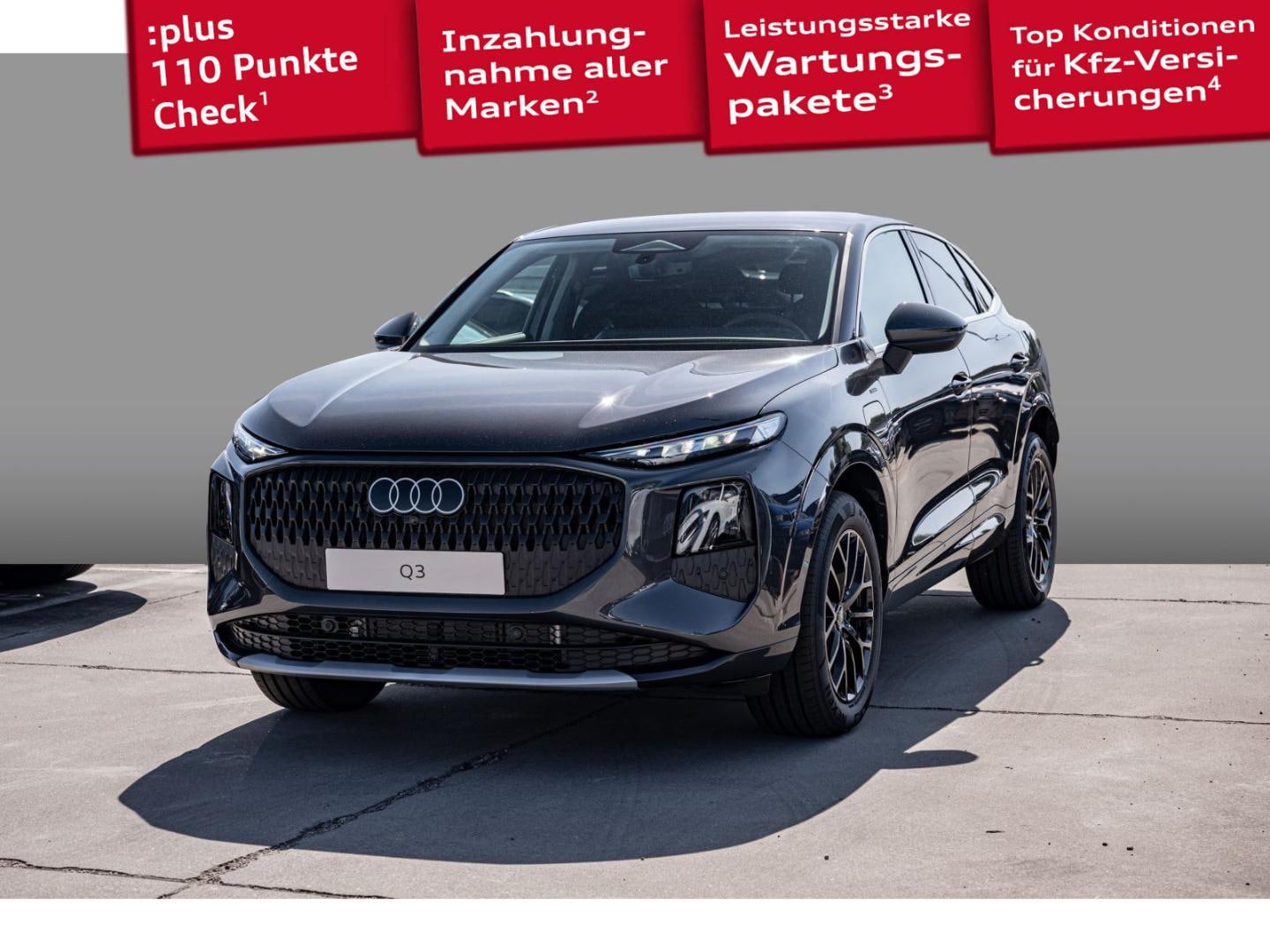 Bild über Audi Q3 Sportback e-hybrid e-hybrid 200 kW S tronic - für weitere Informationen kontaktieren Sie den Audi Partner