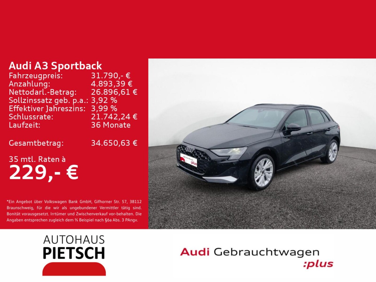 Audi A3 Sportback – Bild 2