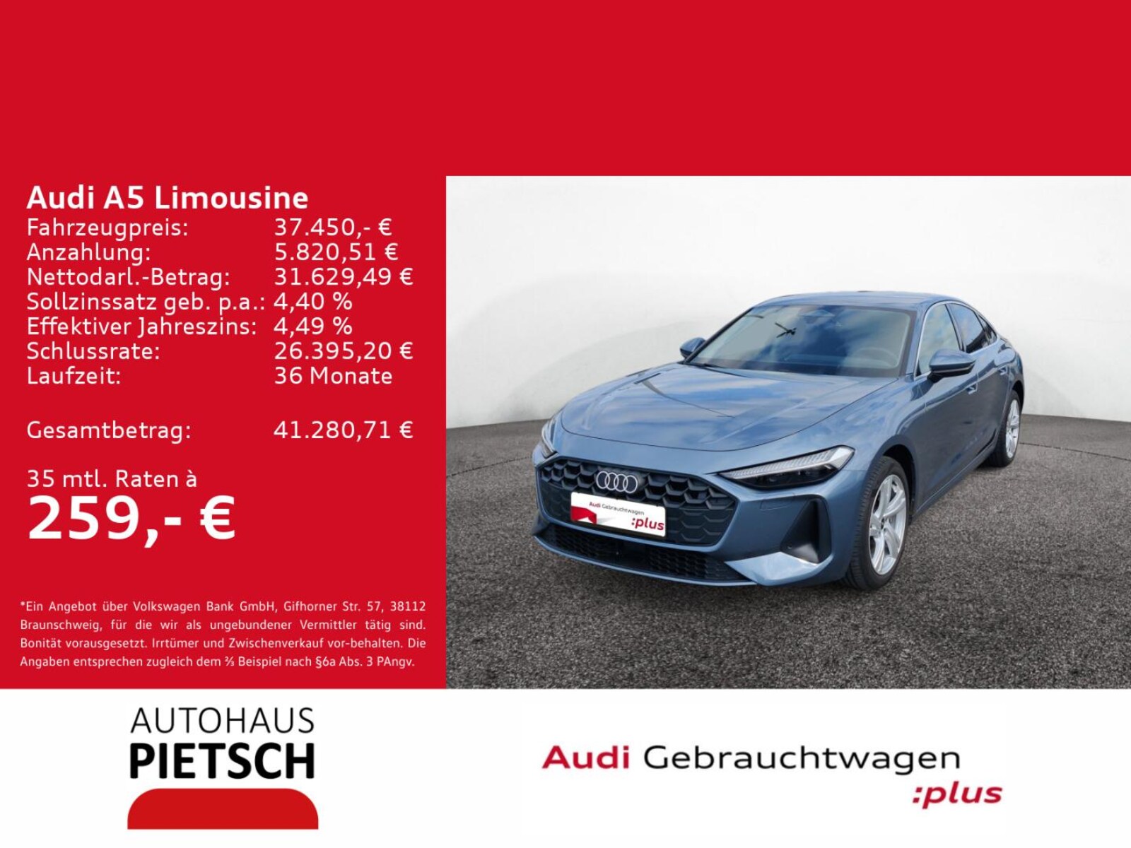 Audi A5 Limousine – Bild 2