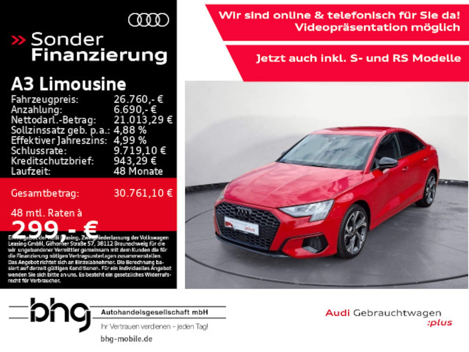 Audi A3 Limousine advanced