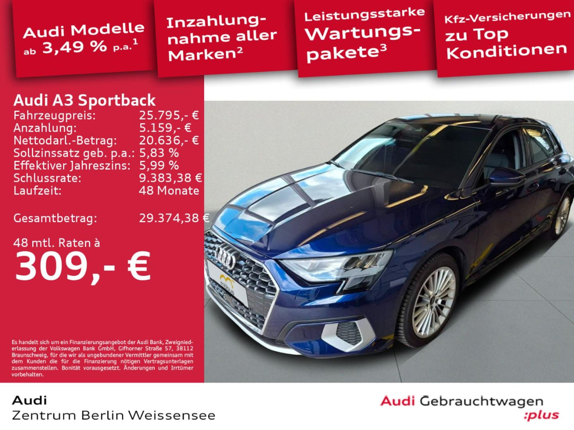 Audi A3 Sportback Advanced