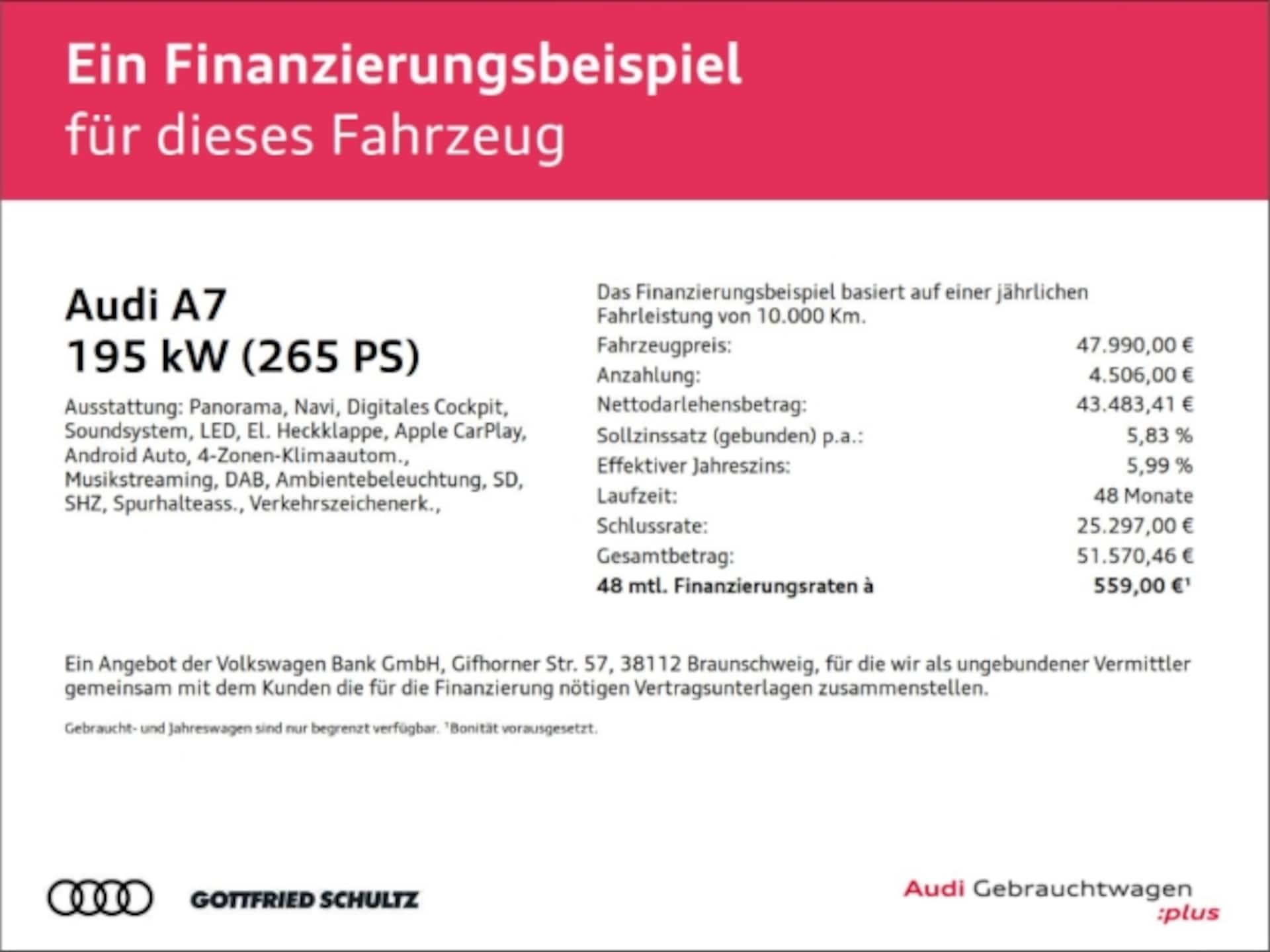 Audi A7 Sportback TFSI e