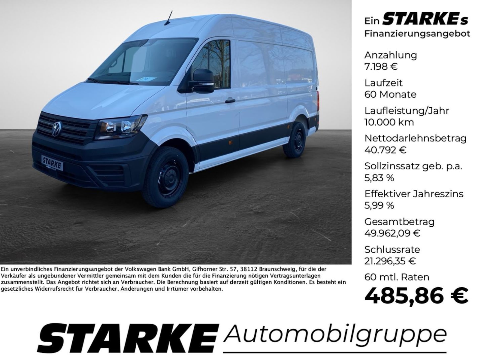 Volkswagen Crafter Kasten mittlerer Radstand
