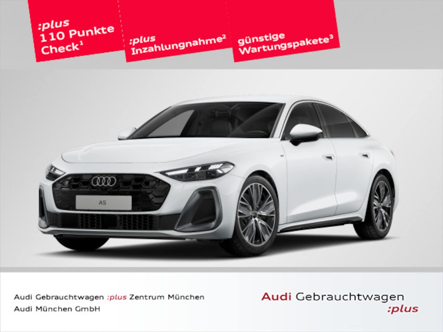 Bild über Audi A5 Limousine TDI 150 kW S tronic - für weitere Informationen kontaktieren Sie den Audi Partner