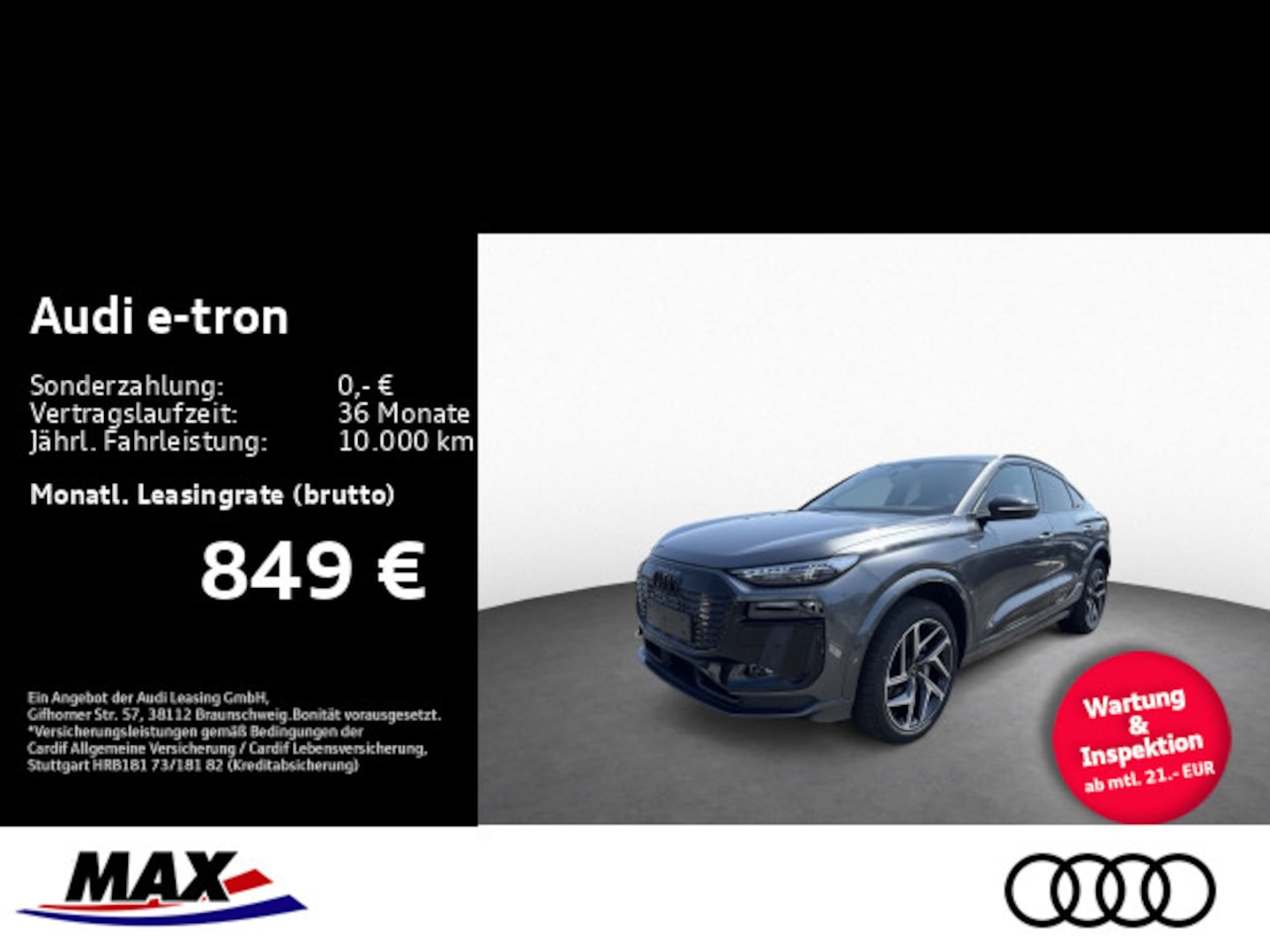 Bild über Audi Q6 Sportback e-tron S line business e-tron quattro 315 kW - für weitere Informationen kontaktieren Sie den Audi Partner