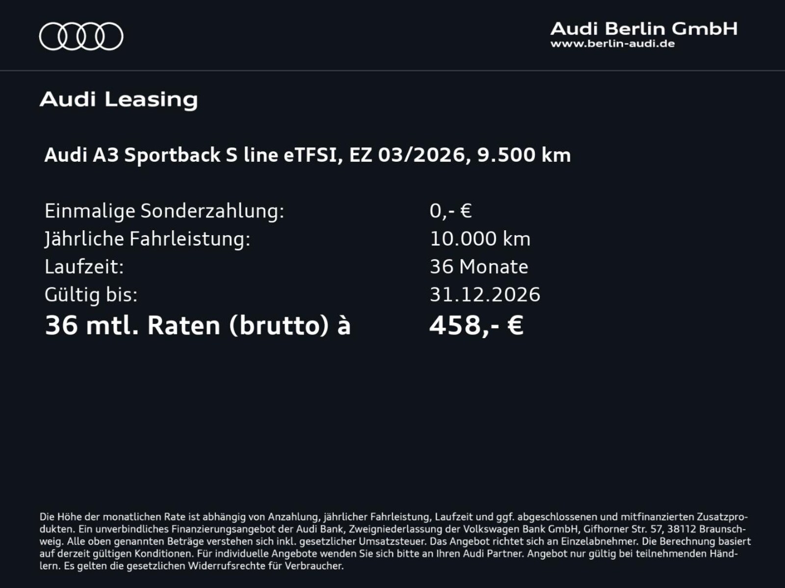 Audi A3 Sportback – Bild 4