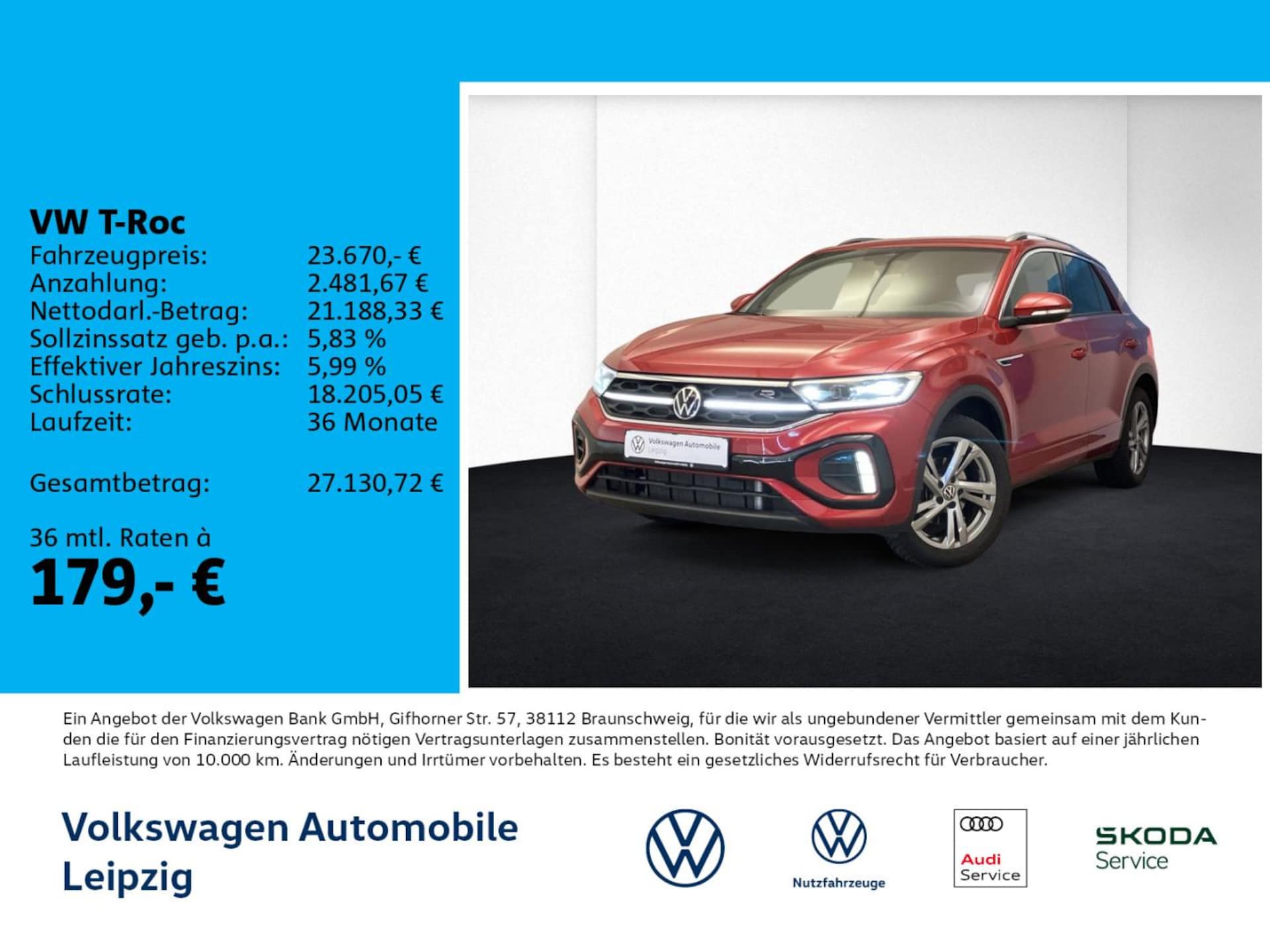 Volkswagen T-Roc 2024 — T-Roc R-Line 1.5 TSI *IQ.LIGHT*Navi*DAB*