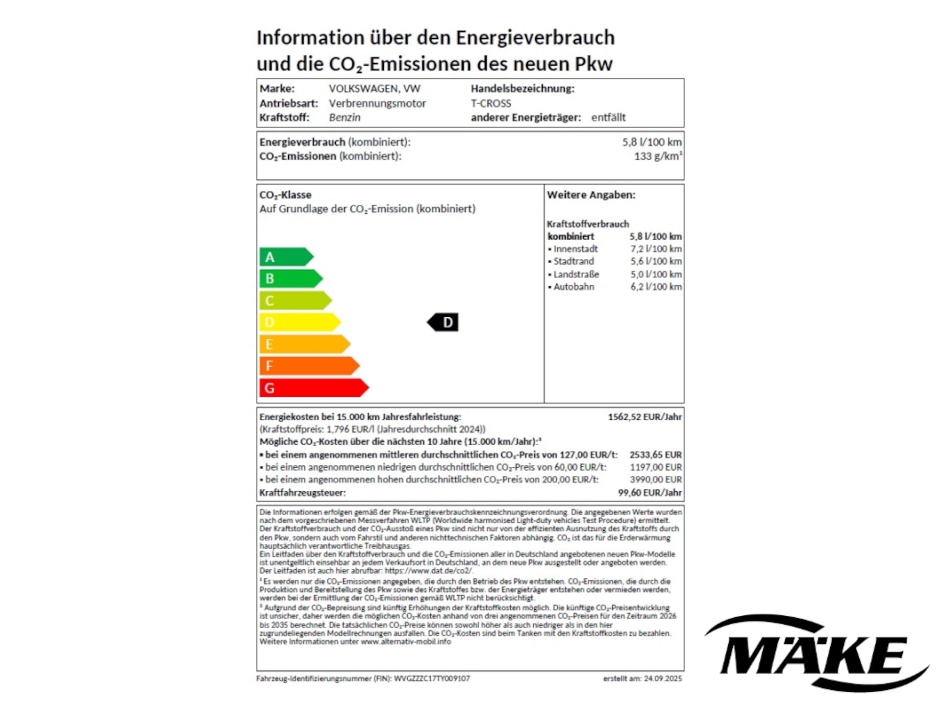 Volkswagen T-Cross ENERGY