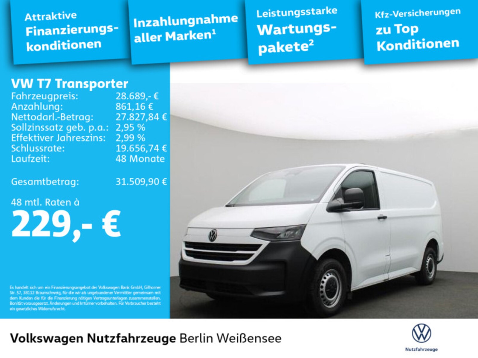 Volkswagen Transporter Kasten kurzer Radstand – Bild 2