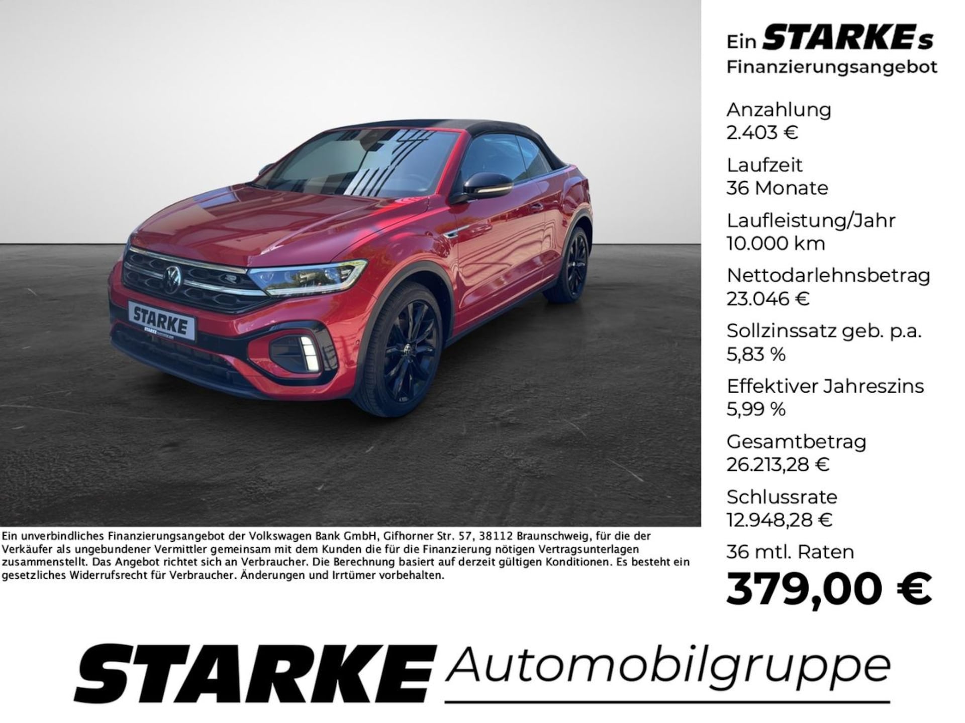 Volkswagen T-Roc Cabriolet R-Line