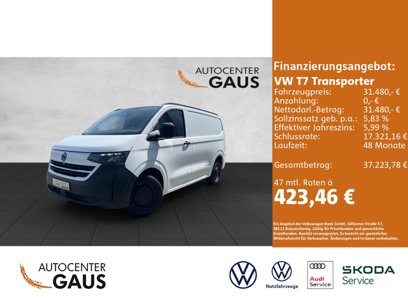 Volkswagen Transporter Kasten kurzer Radstand – Bild 2