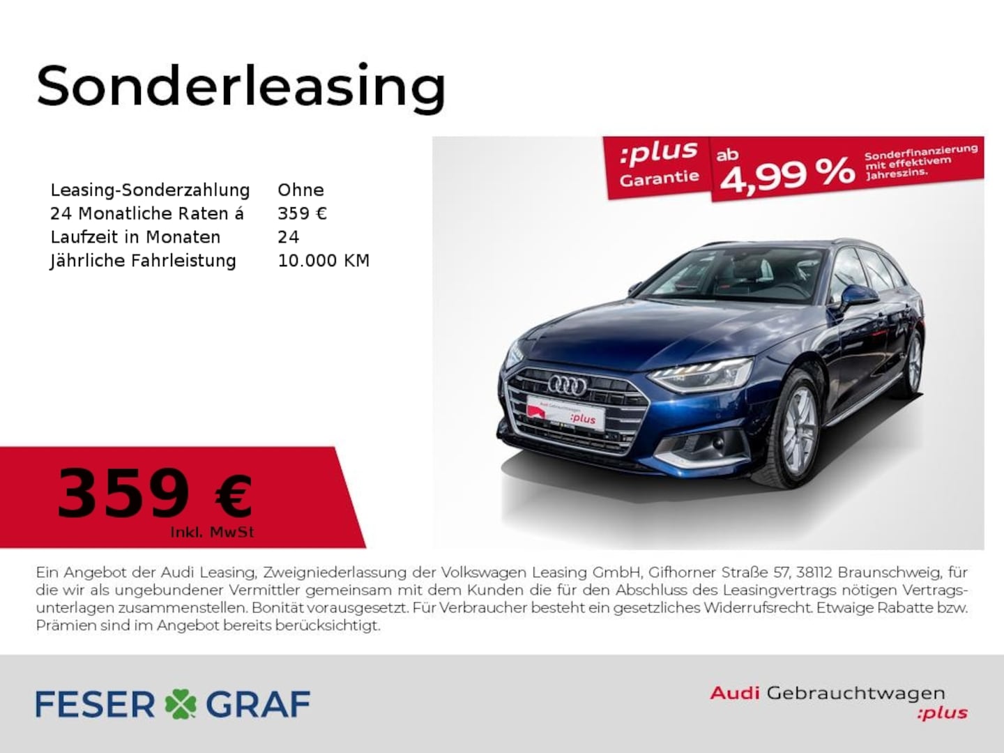 Bild über Audi A4 Avant advanced 40 TDI S tronic - für weitere Informationen kontaktieren Sie den Audi Partner