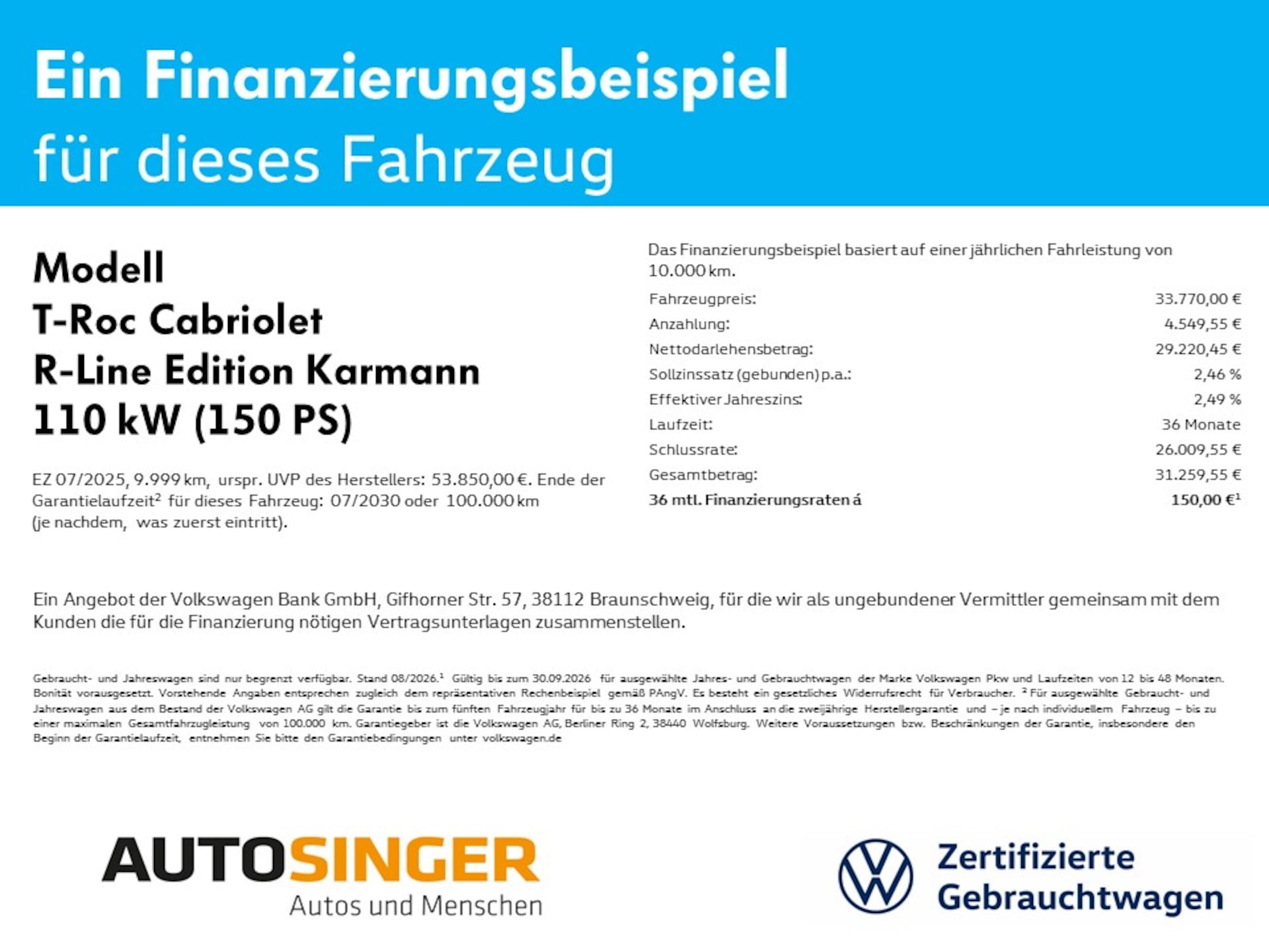 Volkswagen T-Roc Cabriolet R-Line