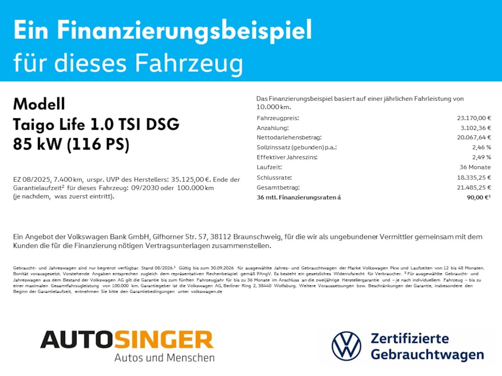 Volkswagen Taigo Life