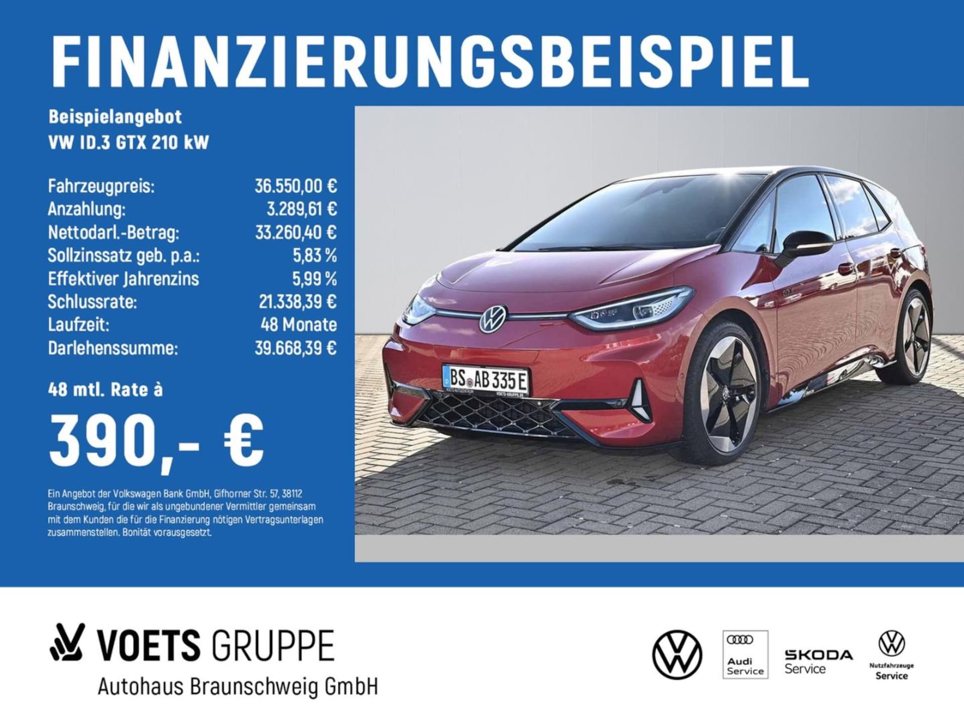 Volkswagen ID.3 — Volkswagen ID.3 ID.3 GTX 210 kW PANO+NAVI+ACC+LANE+CAM