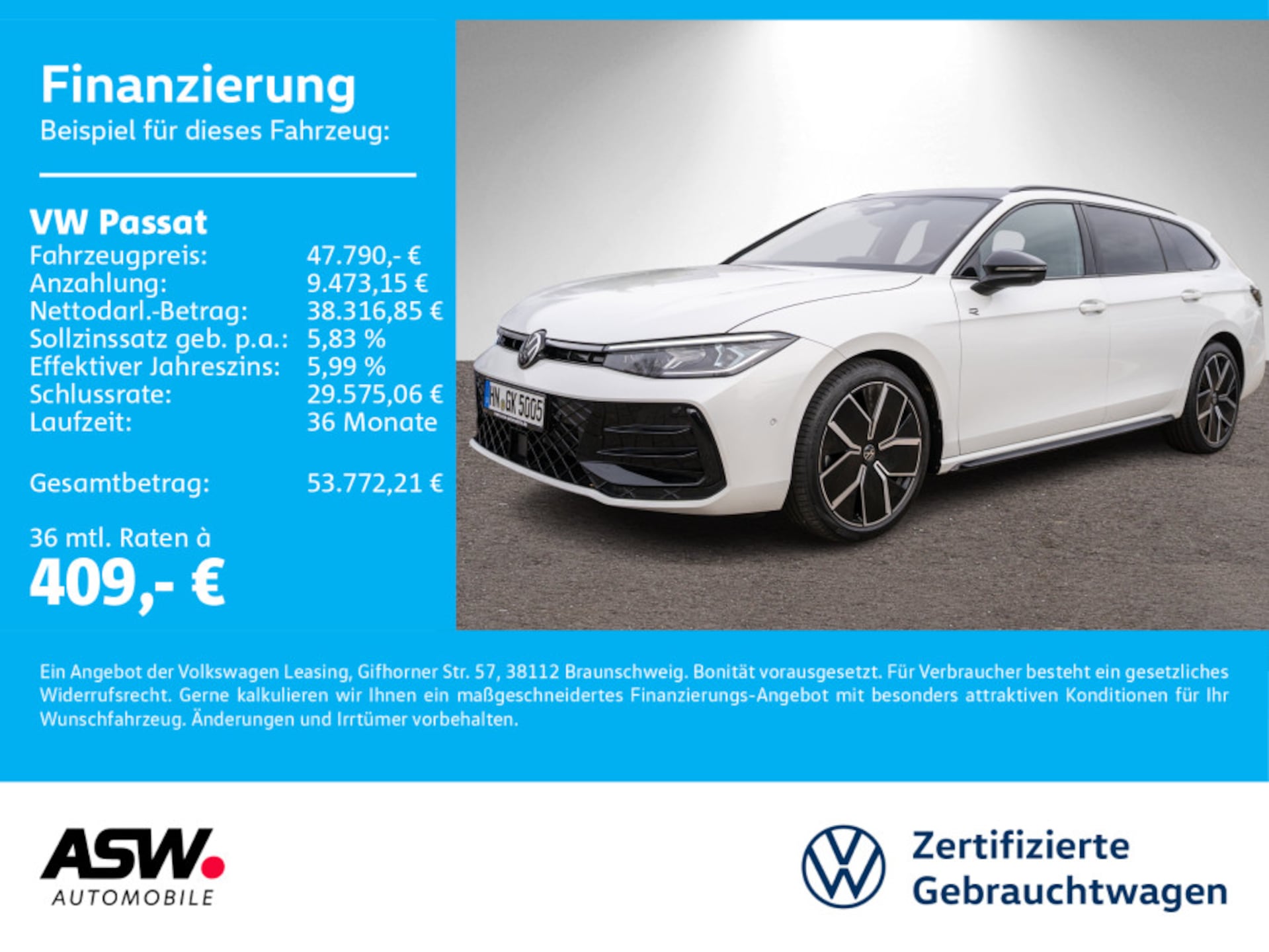 Volkswagen Passat — Volkswagen Passat Passat R-Line 2.0TDI 4Motion/Voll/UVP:76.000€