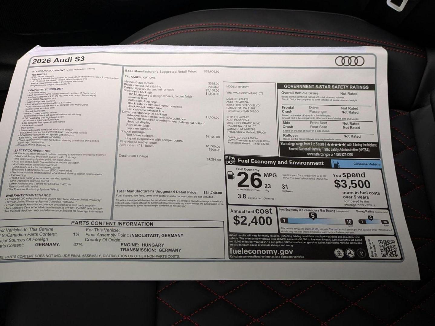 2026 Audi S3 Base - Photo 18