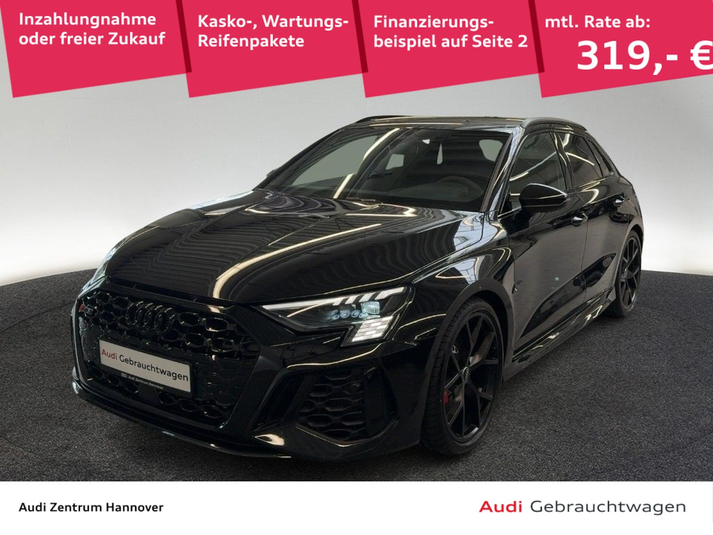 Bild über Audi RS 3 Sportback TFSI quattro S tronic - für weitere Informationen kontaktieren Sie den Audi Partner
