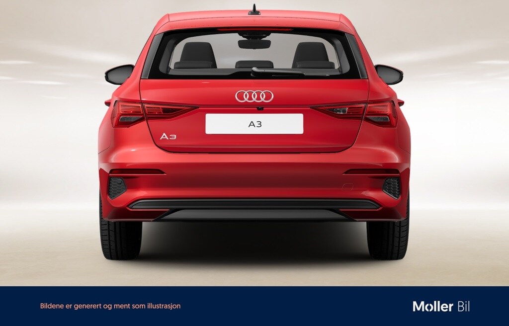 Bild som visar&nbsp;Audi A3 Sportback&nbsp;A3 Sportback 35 TFSI Proline 150 hk 6-växlad - för mer information kontakta din Audi Partner