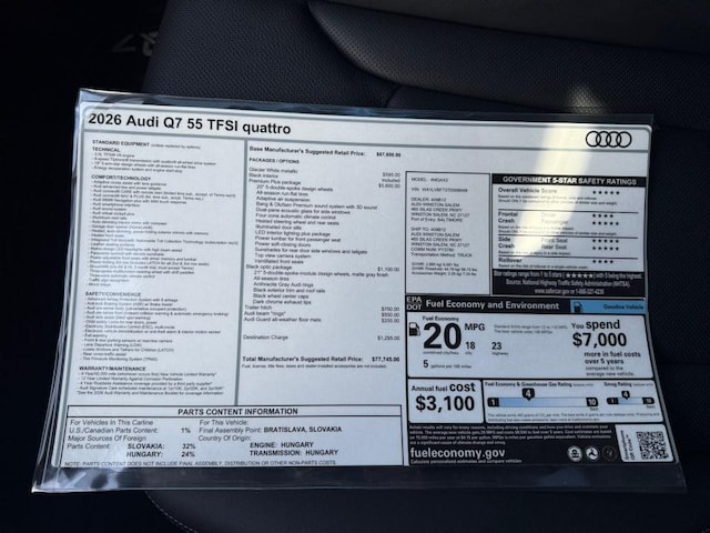 2026 Audi Q7 Premium Plus - Photo 33