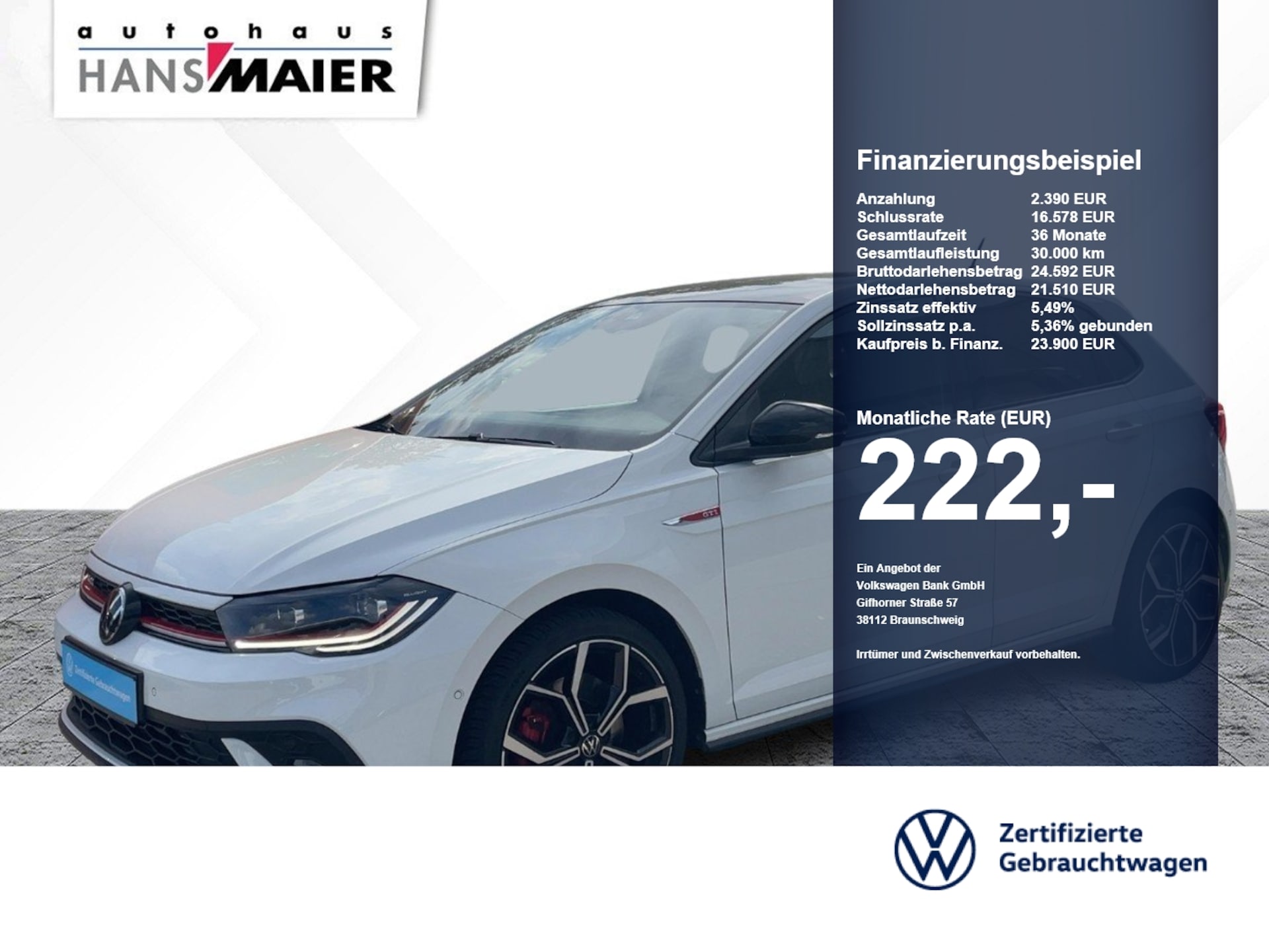 Volkswagen Polo 2023 — DSG Navi ACC RearView beats Sound GJR