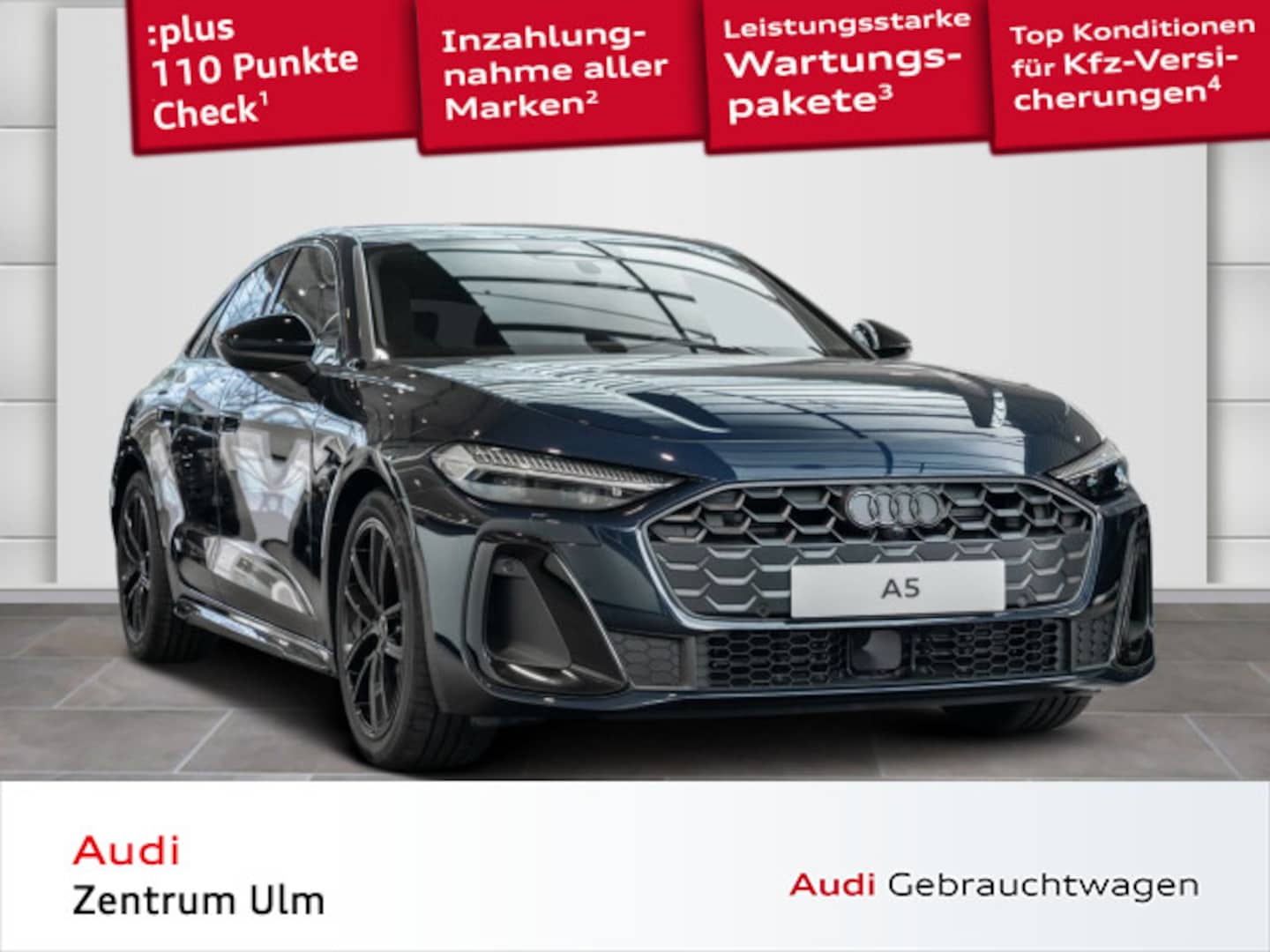 Bild über Audi A5 Limousine TFSI quattro 150 kW S tronic - für weitere Informationen kontaktieren Sie den Audi Partner