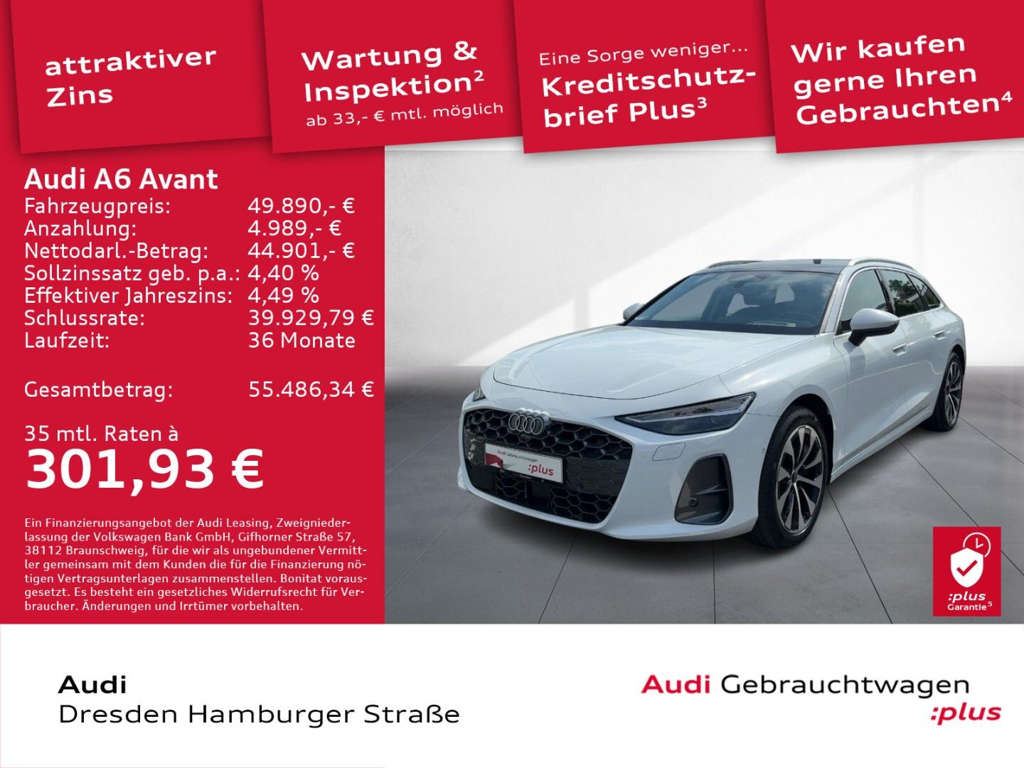 Bild über Audi A6 Avant TDI quattro 150 kW S tronic - für weitere Informationen kontaktieren Sie den Audi Partner