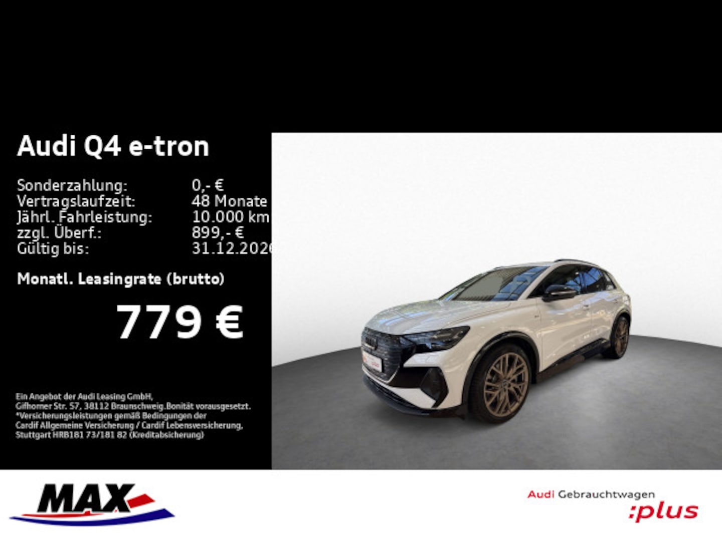 Bild über Audi Q4 e-tron 55 e-tron quattro - für weitere Informationen kontaktieren Sie den Audi Partner