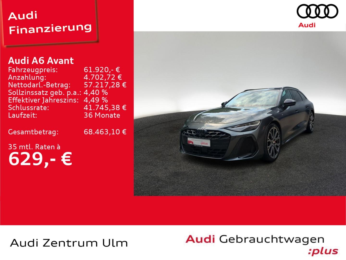 Bild über Audi A6 Avant TFSI quattro 270 kW S tronic - für weitere Informationen kontaktieren Sie den Audi Partner