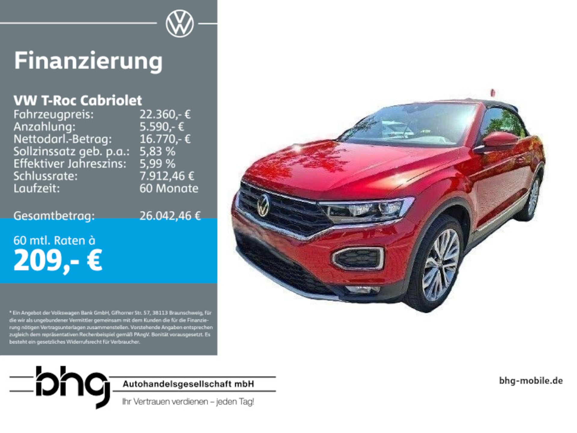Volkswagen T-Roc Cabriolet Style