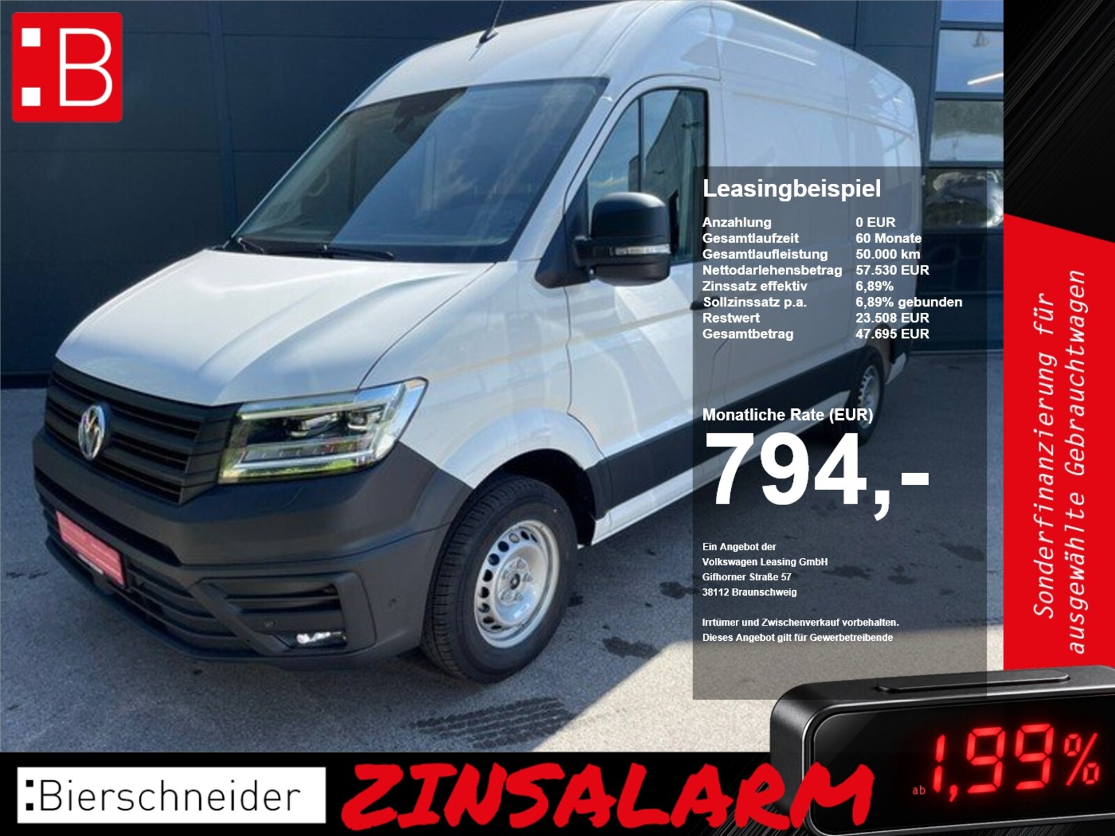 Volkswagen Crafter Kasten mittlerer Radstand