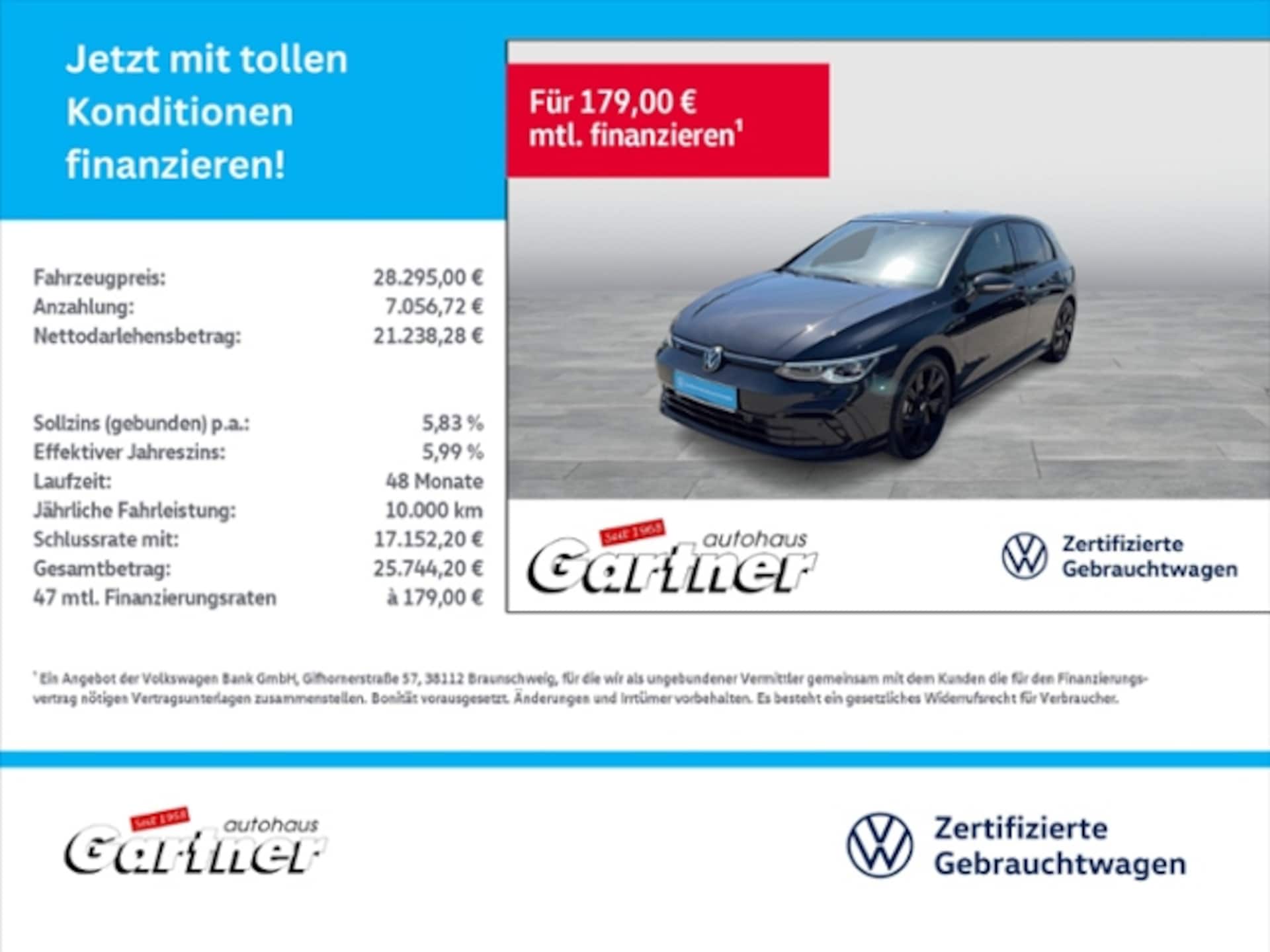 Volkswagen Golf — Volkswagen Golf VIII 1.5 eTSI DSG PANO REAR VIEW MATRIX ACC DAB+NAV KLIMA LED NAVI ALU