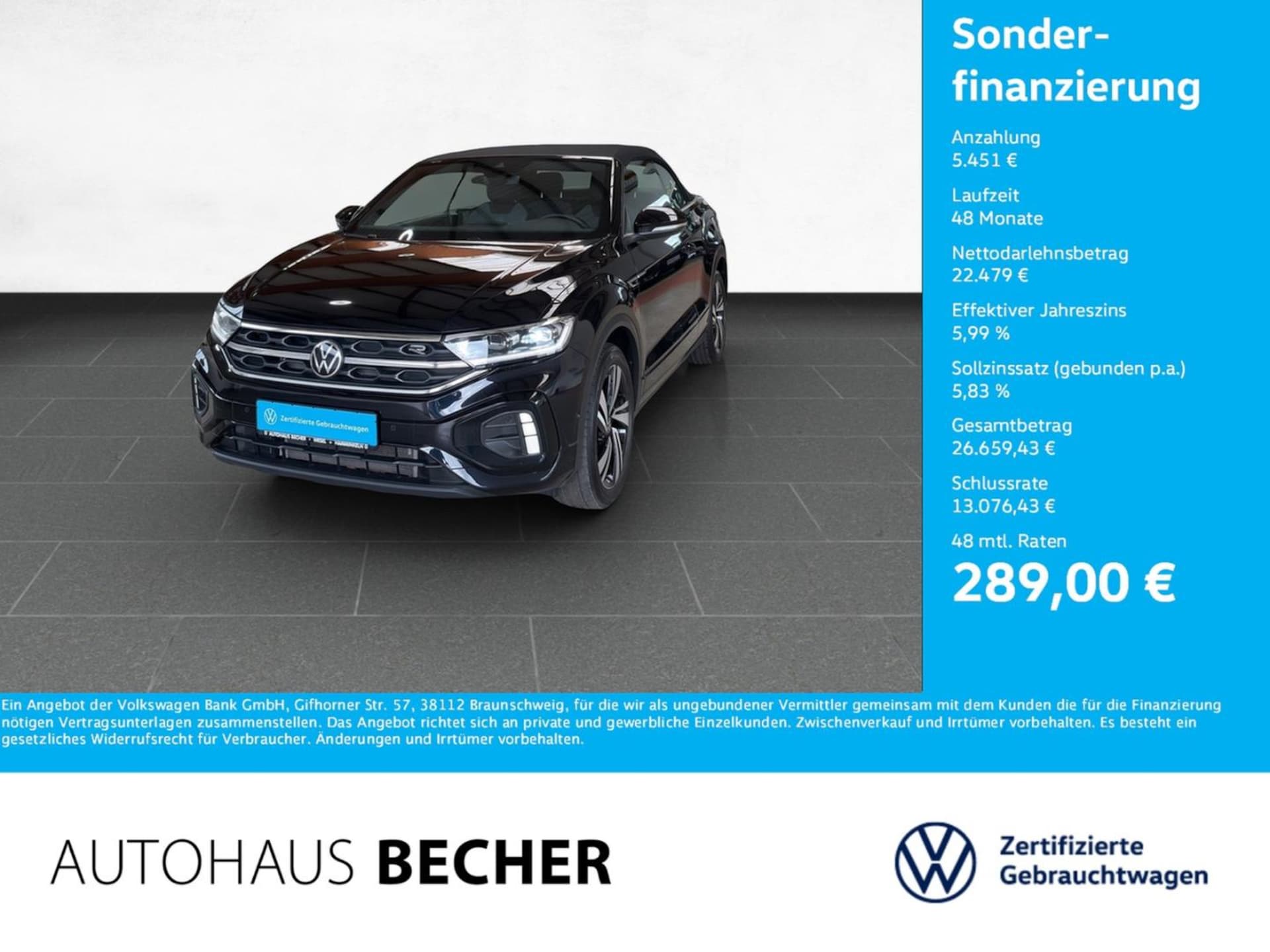 Volkswagen T-Roc Cabriolet R-Line