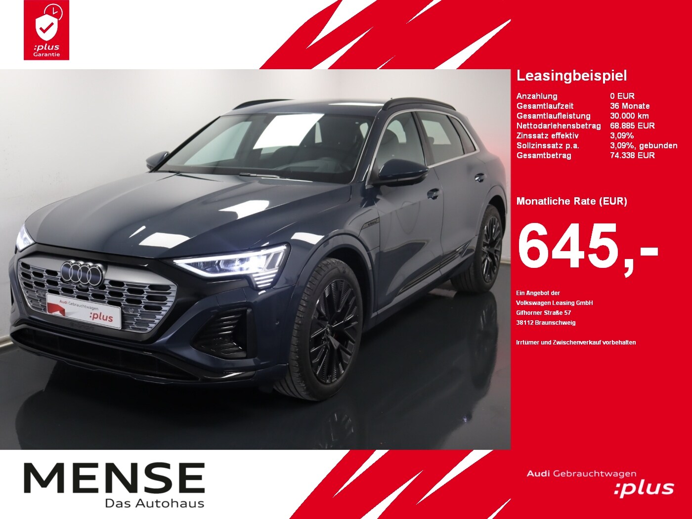 Image about Audi Q8 e-tron S line 55 e-tron quattro