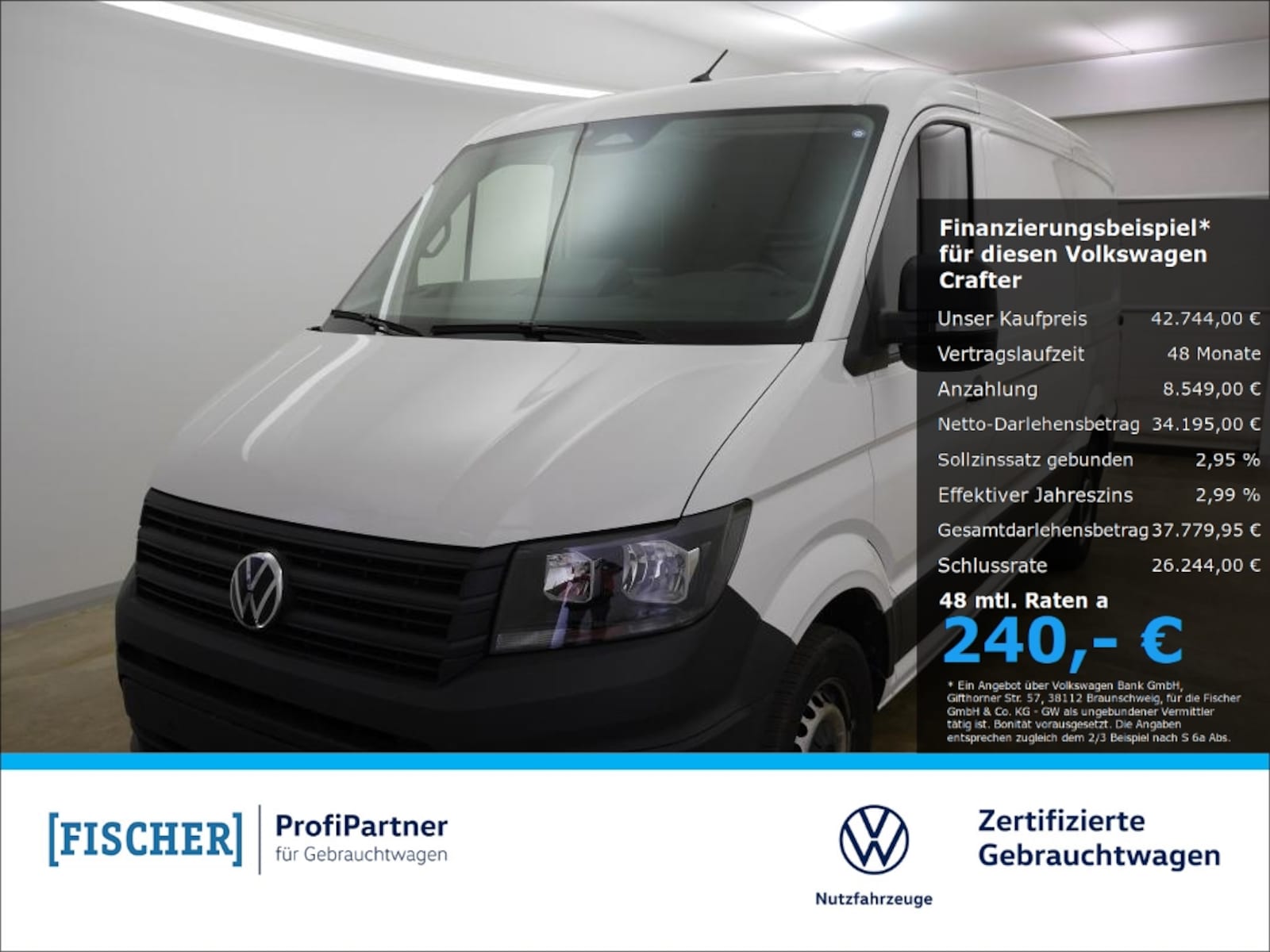 Volkswagen Crafter Kasten mittlerer Radstand